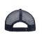 Unisex 5 Panel Flat Peak Cap Wit/navy 8547