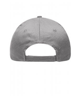 Unisex 6 Panel Brushed Sandwich Cap Light-grey/white 8554