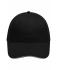 Unisex 6 Panel Brushed Sandwich Cap Black/light-grey 8554