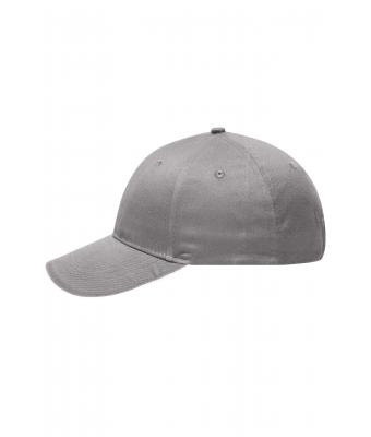 Unisex 6 Panel Brushed Sandwich Cap Light-grey/white 8554