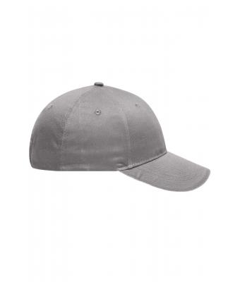 Unisex 6 Panel Brushed Sandwich Cap Light-grey/white 8554