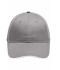 Unisex 6 Panel Brushed Sandwich Cap Light-grey/white 8554