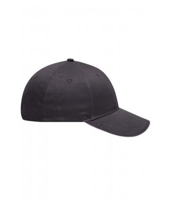 Unisex 6 Panel Brushed Sandwich Cap Carbon/light-grey 8554
