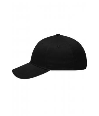 Unisex 6 Panel Brushed Sandwich Cap Black/light-grey 8554