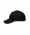 Unisex 6 Panel Brushed Sandwich Cap Black/lime-green 8554