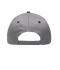 Unisex 6 Panel Brushed Sandwich Cap Light-grey/black/light-grey 8554
