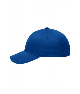Unisex 6 Panel Brushed Sandwich Cap Royal/white 8554