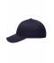 Unisex 6 Panel Brushed Sandwich Cap Navy/white 8554