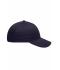 Unisex 6 Panel Brushed Sandwich Cap Navy/white 8554