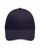 Unisex 6 Panel Brushed Sandwich Cap Navy/white 8554