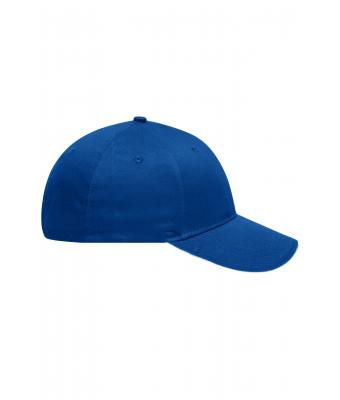 Unisexe Casquette sandwich brossée 6 panneaux Royal/blanc 8554