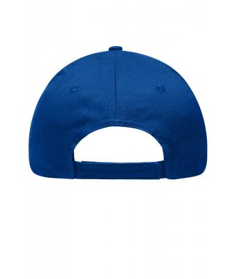 Unisexe Casquette sandwich brossée 6 panneaux Royal/blanc 8554