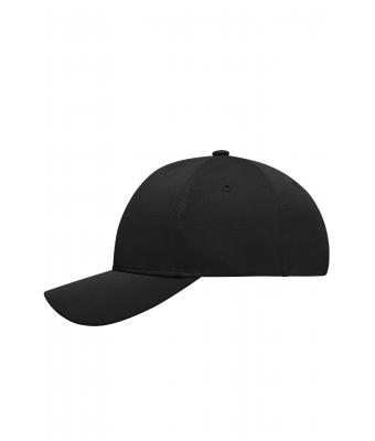 Unisex 6 Panel Sport Mesh Cap Black 8558