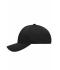 Unisex 6 Panel Sport Mesh Cap Black 8558