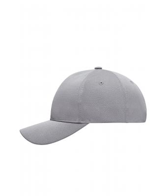 Unisex 6 Panel Sport Mesh Cap Grey 8558