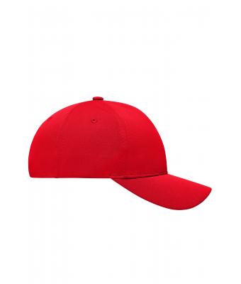 Unisex 6 Panel Sport Mesh Cap Red 8558