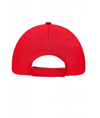 Unisex 6 Panel Sport Mesh Cap Red 8558