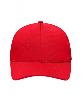 Unisex 6 Panel Sport Mesh Cap Red 8558