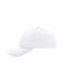 Unisex 6 Panel Sport Mesh Cap White 8558