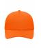 Unisexe Casquette filet sport 6 panneaux Orange 8558