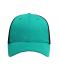 Unisex 6 Panel Elastic Fit Mesh Cap Turquoise/black 8687