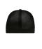 Unisex 6 Panel Elastic Fit Mesh Cap Royal/zwart 8687
