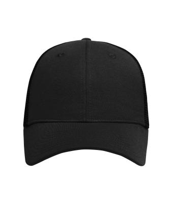 Unisexe Casquette filet 6 panneaux Noir/noir 8687