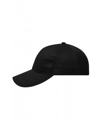Unisex 6 Panel Air Mesh Cap Black 8560