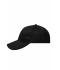 Unisex 6 Panel Air Mesh Cap Black 8560