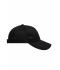 Unisex 6 Panel Air Mesh Cap Black 8560