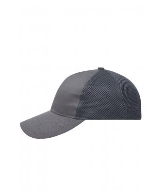Unisex 6 Panel Air Mesh Cap Donkergrijs 8560