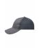 Unisex 6 Panel Air Mesh Cap Donkergrijs 8560
