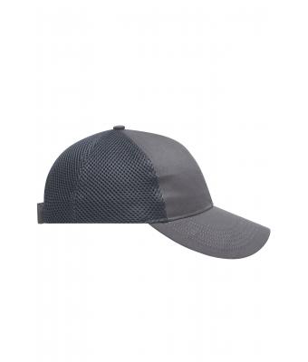 Unisex 6 Panel Air Mesh Cap Donkergrijs 8560