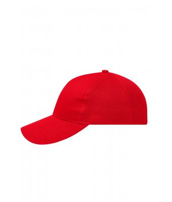 Unisex 6 Panel Air Mesh Cap Red 8560