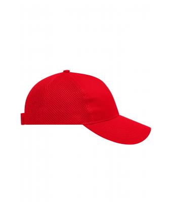 Unisex 6 Panel Air Mesh Cap Red 8560