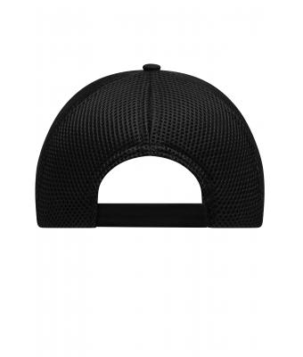 Unisex 6 Panel Air Mesh Cap Black 8560