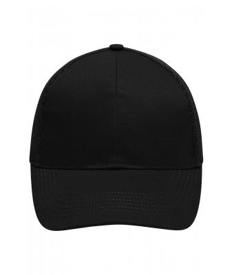 Unisex 6 Panel Air Mesh Cap Black 8560