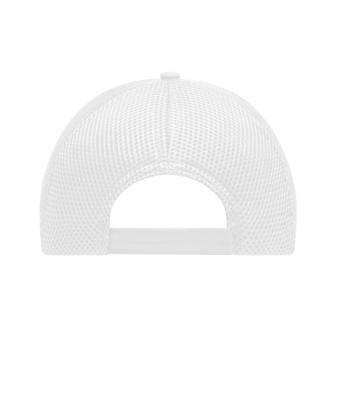 Unisex 6 Panel Air Mesh Cap White 8560