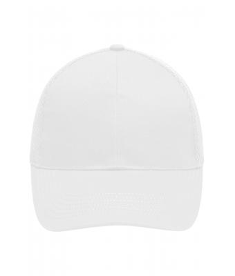 Unisex 6 Panel Air Mesh Cap White 8560