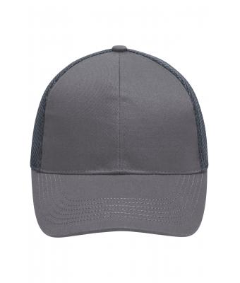 Unisexe Casquette filet 6 panneaux Gris-foncé 8560