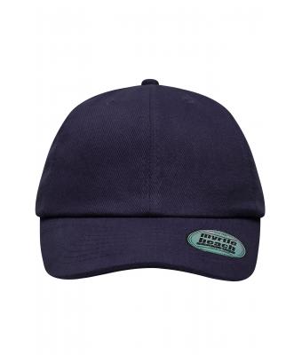 Unisex 6 Panel Heavy Brushed Cap Navy 8585