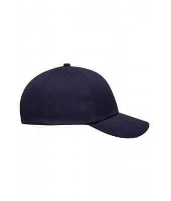 Unisex 6 Panel Heavy Brushed Cap Navy 8585