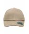 Unisex 6 Panel Heavy Brushed Cap Light-khaki 8585
