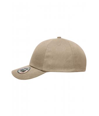 Unisex 6 Panel Heavy Brushed Cap Light-khaki 8585