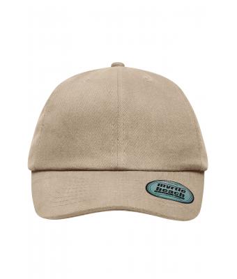 Unisex 6 Panel Heavy Brushed Cap Light-khaki 8585