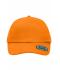 Unisex 6 Panel Heavy Brushed Cap Oranje 8585