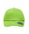 Unisex 6 Panel Heavy Brushed Cap Lime-green 8585