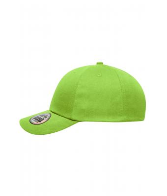 Unisex 6 Panel Heavy Brushed Cap Lime 8585