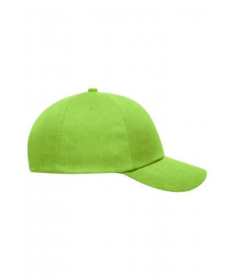Unisex 6 Panel Heavy Brushed Cap Lime 8585