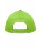 Unisex 6 Panel Heavy Brushed Cap Lime 8585